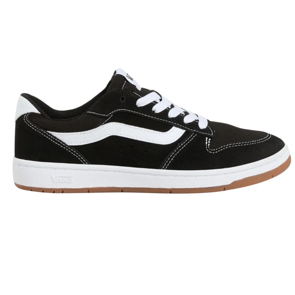 Vans Ryland LS Black/White Suede Canvas Men's Sneakers Size 11